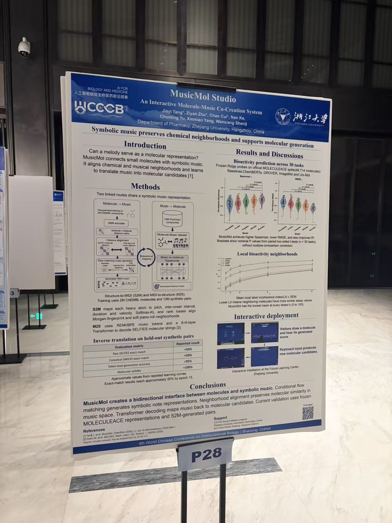 MusicMol Studio poster at WCCCB 2026